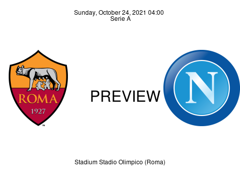 Match Preview Roma vs Napoli Serie A Oct 24, 2021