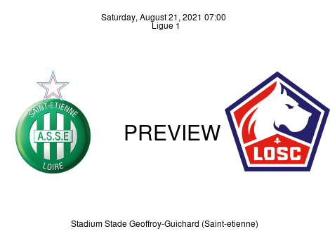 Match Preview Saint-Étienne vs Lille Ligue 1 Aug 21, 2021