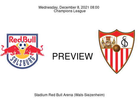 Match Preview Salzburg vs Sevilla Champions League Dec 8, 2021