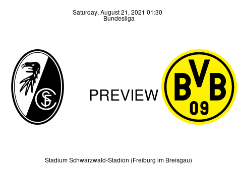Match Preview SC Freiburg vs Borussia Dortmund Bundesliga Aug 21, 2021