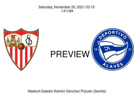 Match Preview Sevilla vs Deportivo Alavés La Liga Nov 20, 2021