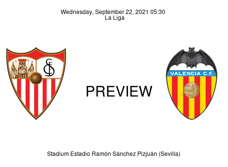 Match Preview Sevilla vs Valencia La Liga Sep 22, 2021
