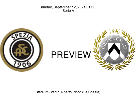 Match Preview Spezia vs Udinese Serie A Sep 12, 2021