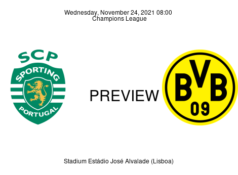 Match Preview Sporting CP vs Borussia Dortmund Champions League Nov 24, 2021