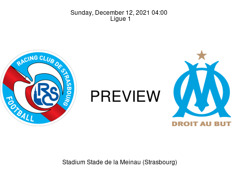 Match Preview Strasbourg vs Olympique Marseille Ligue 1 Dec 12, 2021