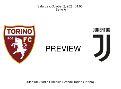 Match Preview Torino vs Juventus Serie A Oct 2, 2021