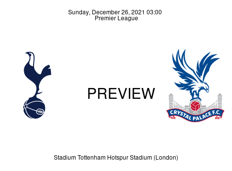 Match Preview Tottenham Hotspur vs Crystal Palace Premier League Dec 26, 2021