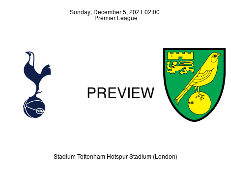 Match Preview Tottenham Hotspur vs Norwich City Premier League Dec 5, 2021