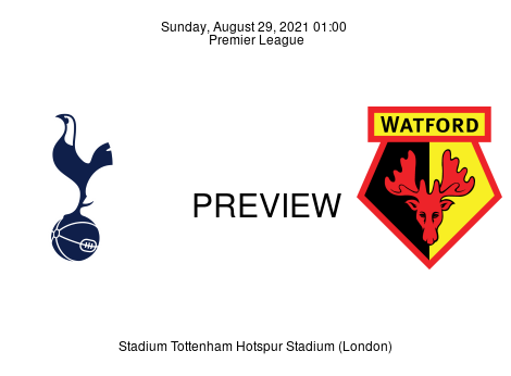 Match Preview Tottenham Hotspur vs Watford Premier League Aug 29, 2021