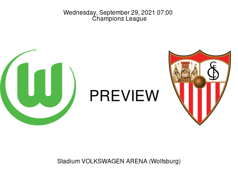 Match Preview VfL Wolfsburg vs Sevilla Champions League Sep 29, 2021