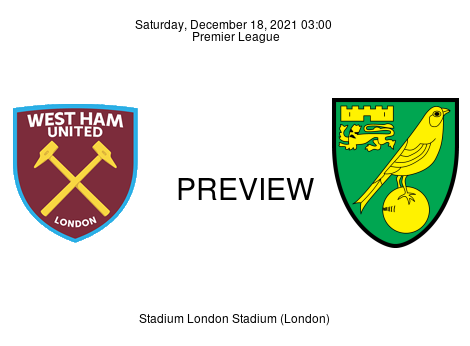 Match Preview West Ham United vs Norwich City Premier League Dec 18, 2021