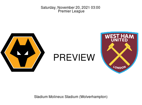 Match Preview Wolverhampton Wanderers vs West Ham United Premier League Nov 20, 2021