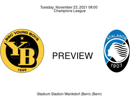 Match Preview Young Boys vs Atalanta Champions League Nov 23, 2021